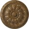Ekena Millwork Kirke Ceiling Medallion (Fits Canopies up to 3 3/4"), Hand-Painted Rubbed Bronze, 15 3/4"OD x 5/8"P CM16KIRZS - alternate 1